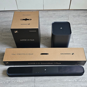 AMBEO PLUS 사운드바  + 서브 우퍼 판매합니다.