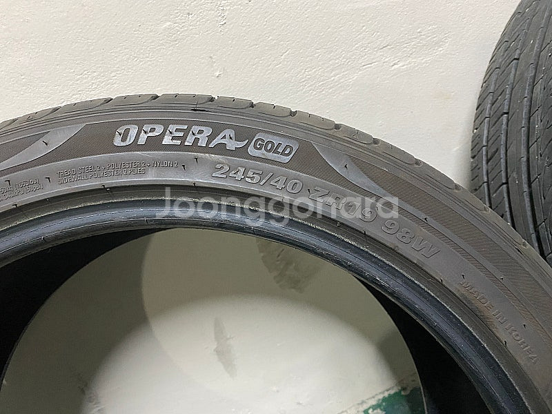 금호 오페라골드 타이어 245/40 19인치 4짝--1