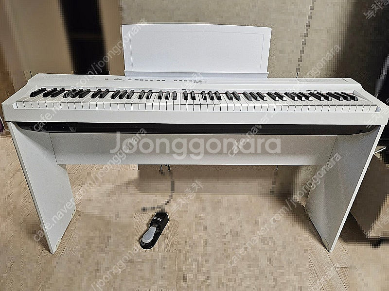 야마하 P125 화이트 + L125 정품 목제 스탠드 ...--0