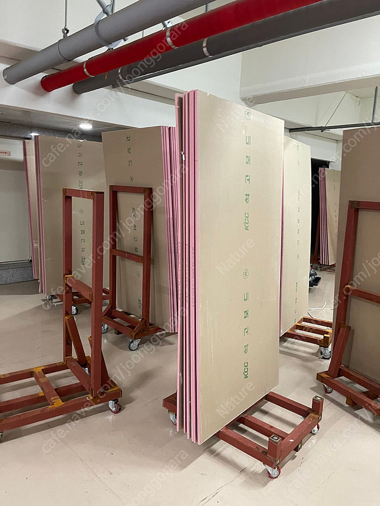 이동식 석고 대차, 산업용 특수 대차, 구르마, 달리, 공사용, 비규격, 합판, 카트 이미지