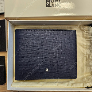 몽블랑 가죽 지갑 새상품 다크 네이비