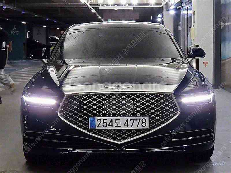 제네시스 G90 중고 제네시스 중고 가격 파란색 2019년식 19,903km 5.0 GDI AWD 리무진 프레스티지...--2