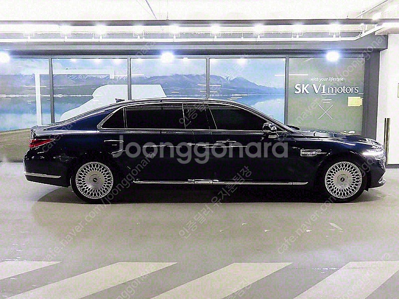 제네시스 G90 중고 제네시스 중고 가격 파란색 2019년식 19,903km 5.0 GDI AWD 리무진 프레스티지...--3