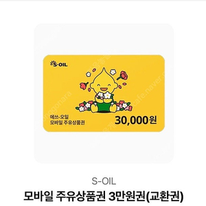 에스오일 3만원권 2장