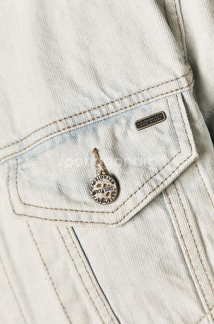 온리앤선 only & sons 데님자켓 트러커 청자켓 ...--5