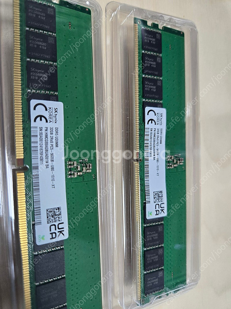 sk하이닉스 ddr5 32g 램 2개 일괄판매 (총 6...--0