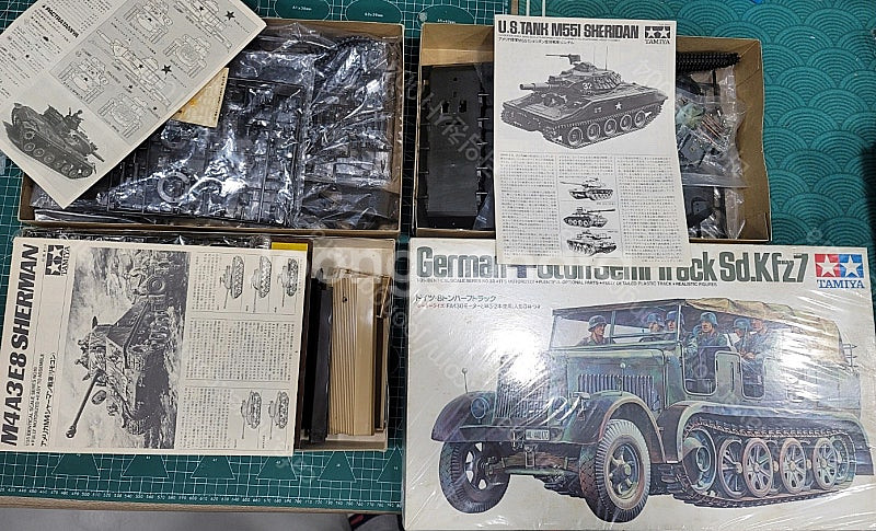 타미야 1/35 탱크 셔먼 m551 m60a2 싱글모터...--1