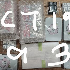 [미개봉/택포]설백 아티산 키캡 2세트+친필사인+검은색 키캡 6종