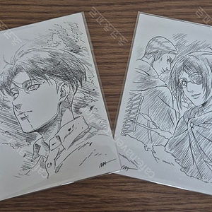 진격의거인 4주차 특전 조사병단 엽서세트 (리바이, 한지, 에르빈)