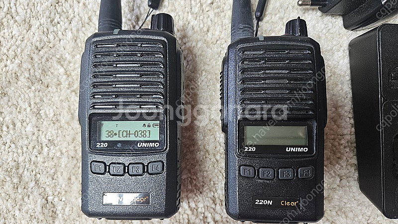 유니모 PZ-220N 무전기 2대--2