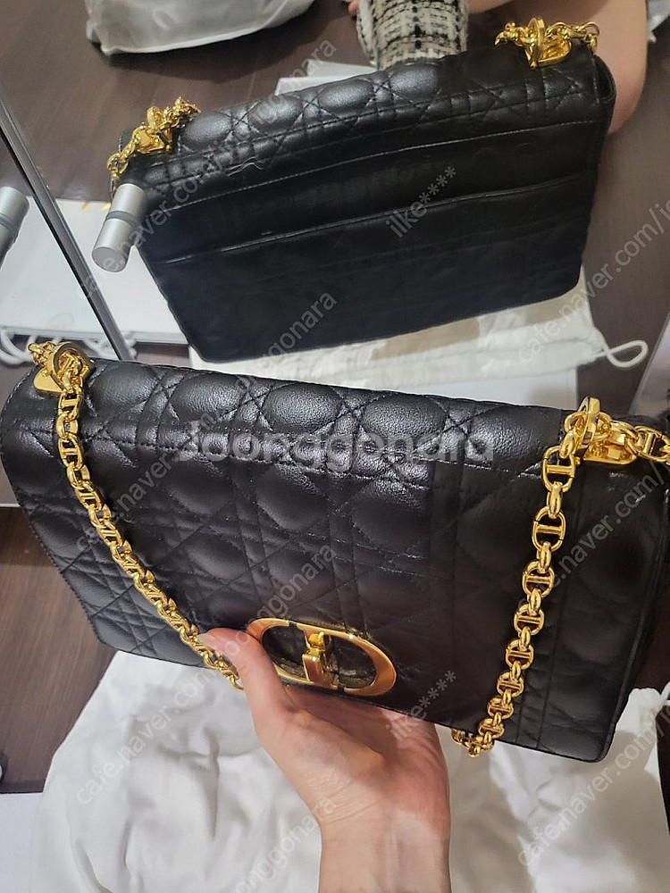 크리스찬 디올 DIOR CARO 라지 숄더백 (새상품)...--0