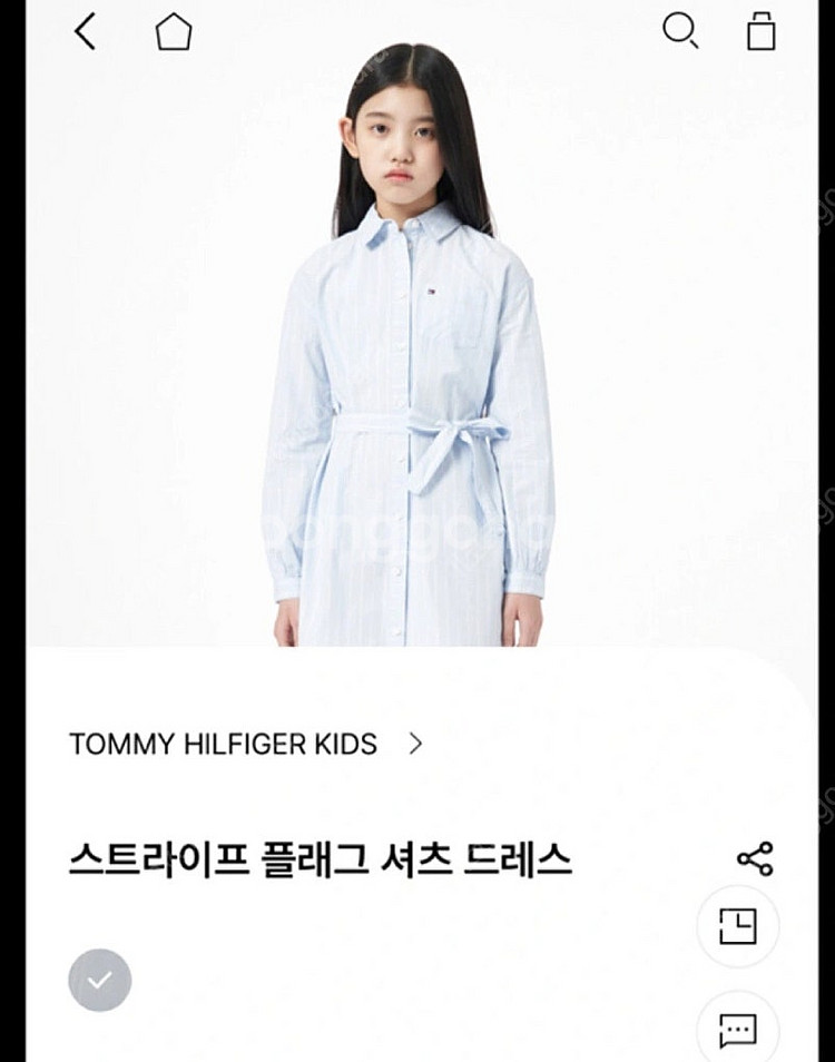 [새상품] 타미힐피거 매장상품 스트라이프 셔츠 원피스 ...--7