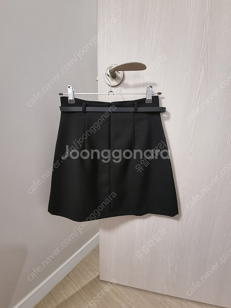 미착용) 에드모어 프렌치 핀턱 주름 미니 스커트 벨트 ...--4