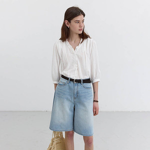 던스트 JANE FRILL BLOUSE WHITE UDBL5B222WT