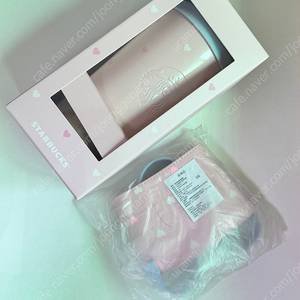 스타벅스 SS 중국 밸런타인 하트 핑크 엘마 텀블러 슬리브 포함, 디어러브 탱크 텀블러 503ml