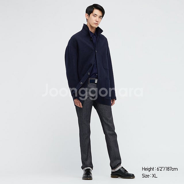 유니클로 질샌더 +J 울블렌드 오버사이즈 셔츠재킷,울 ...--1