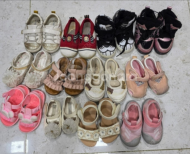아이 신발 130~140 12켤레 일괄택포--0