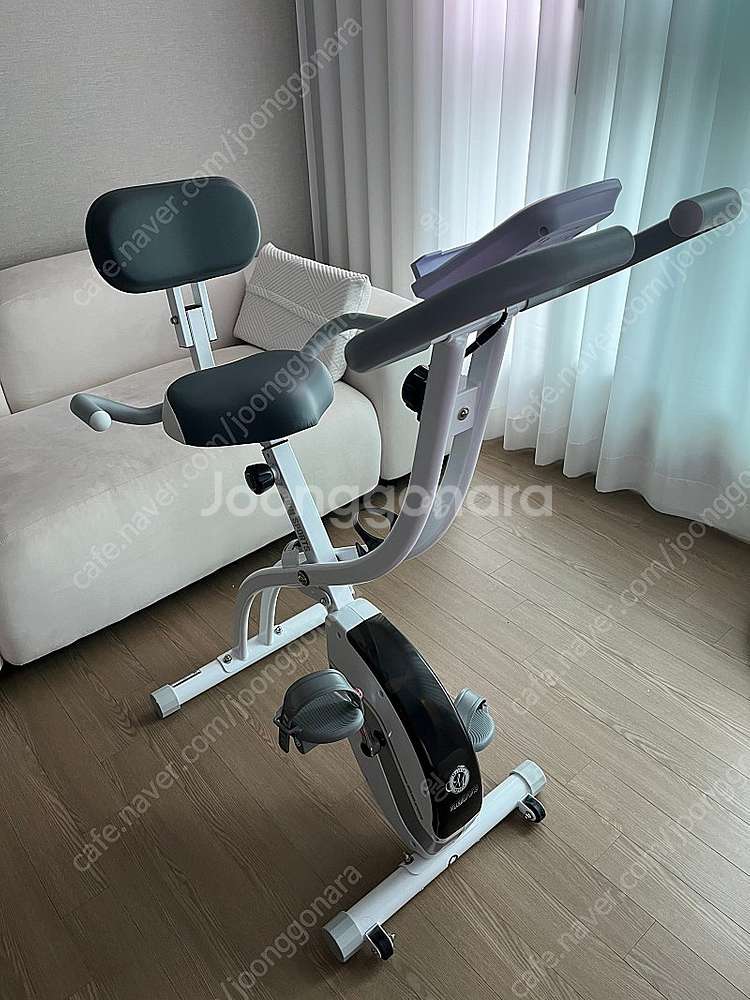 멜킨 실내자전거 화이트--0
