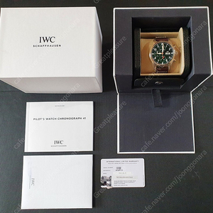 iwc 파일럿 크로노 41 녹판 (그린) 판매합니다 (iw388103)