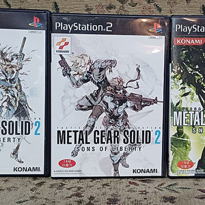 ps2 메탈기어솔리드2(일판,정발),ps2메탈기어솔리드3(정발)
