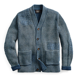 RRL 더블알엘 인디고 리페어 패치워크 가디건 자카드 패치워크 워크셔츠 트윌 팬츠 퍼티그 헤링본 RL67 자켓 류준열 가죽 플라이트 무스탕 이동휘 이진욱 페어아일 발마칸 헤링본 크