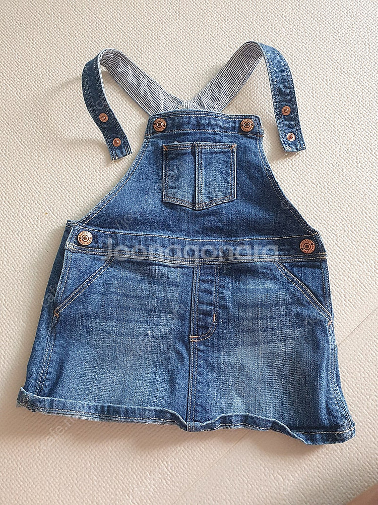 청멜빵치마 여아 H&M 80--0