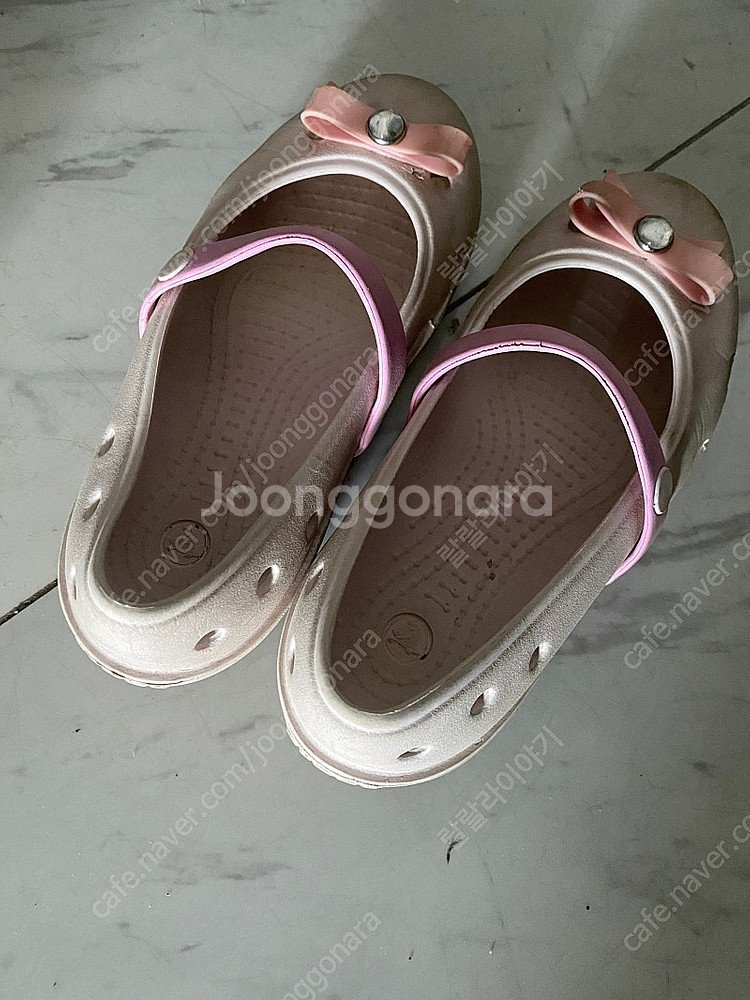 키펀트 여아 리본 구두, 크록스(반값택포)--3