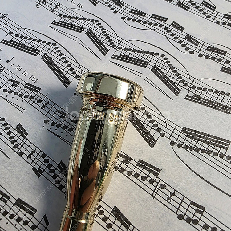 트럼펫 마우스피스 Bach 3c 메가톤(골드)--2