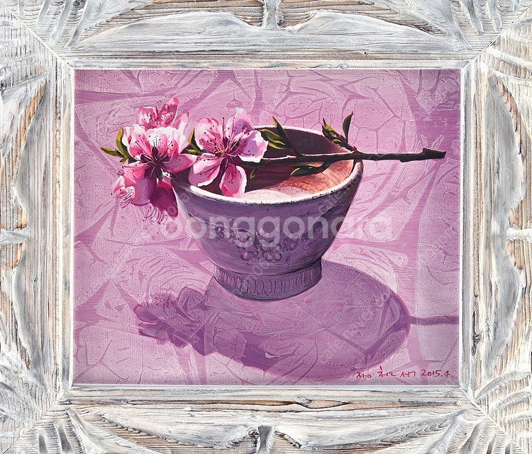 장철석 화백- 고향의 봄 (10호/보증서)--0