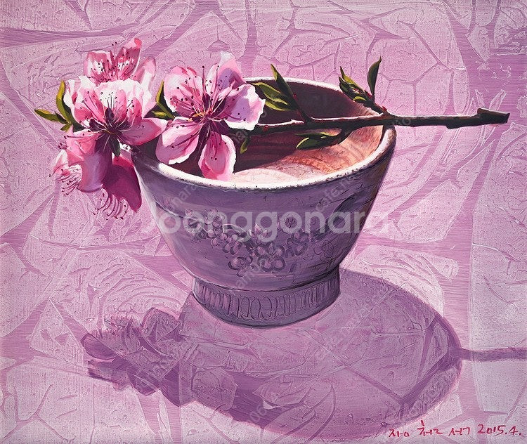 장철석 화백- 고향의 봄 (10호/보증서)--1