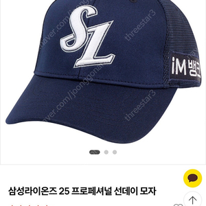 삼성라이온즈 프로페셔널 선데이 모자