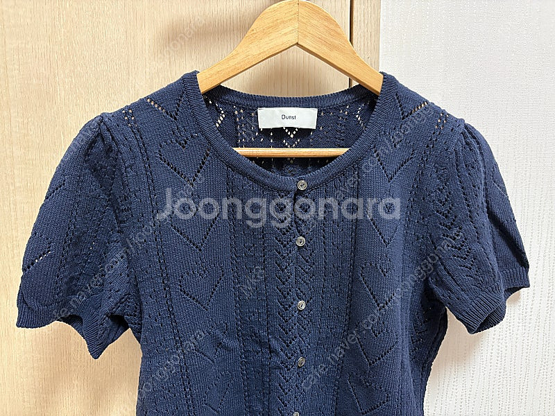 던스트 스쿱 넥 크로쉐 가디건 SCOOP NECK CR...--2