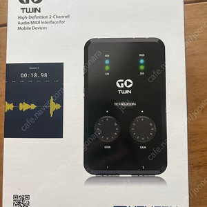 TC Helicon Go Twin 새상품 오디오 인터페이스