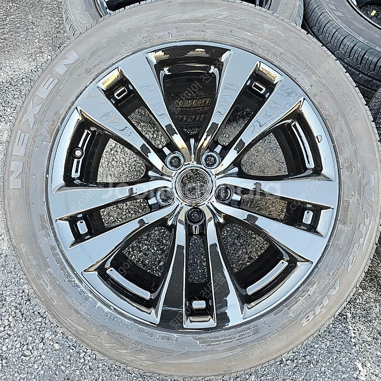 인피니티 M35, M37 18인치 블랙유광 휠타이어셋....--2