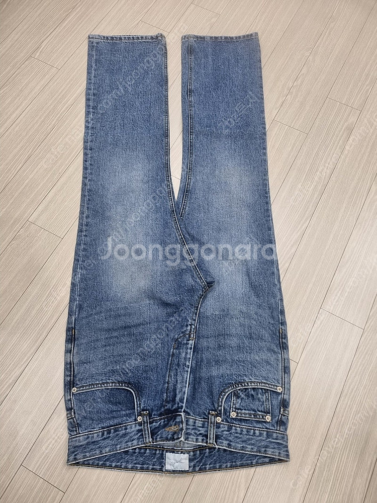 유스 와이드 청워시 데님--0