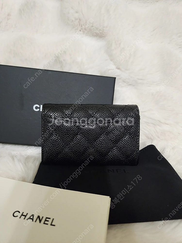 샤넬지갑 샤넬가방 카드지갑 블랙 은장 새상품--1