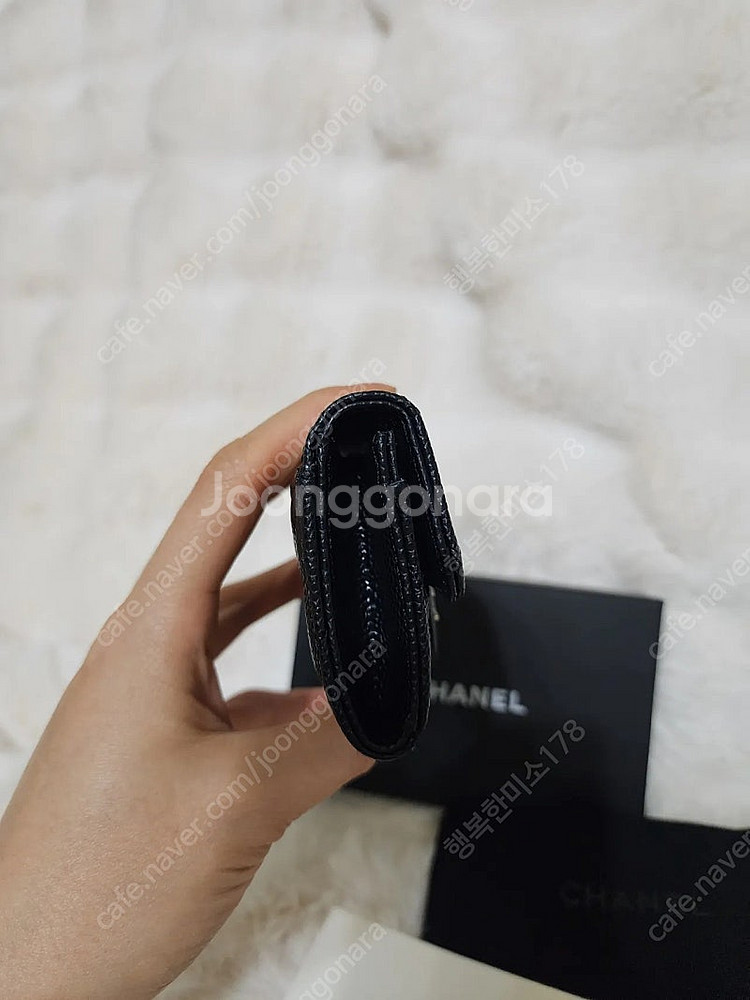 샤넬지갑 샤넬가방 카드지갑 블랙 은장 새상품--2