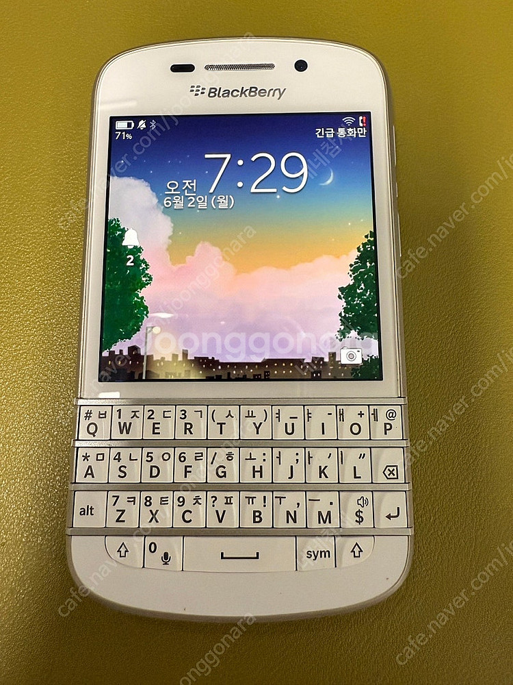 블랙베리 Q10 화이트(추가배터리 포함)--9