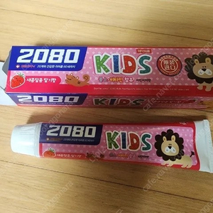 (1000원) 덴탈클리닉 2080 마이키즈 딸기향 치약 80g