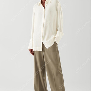 코스 릴랙스드핏 셔츠 크림