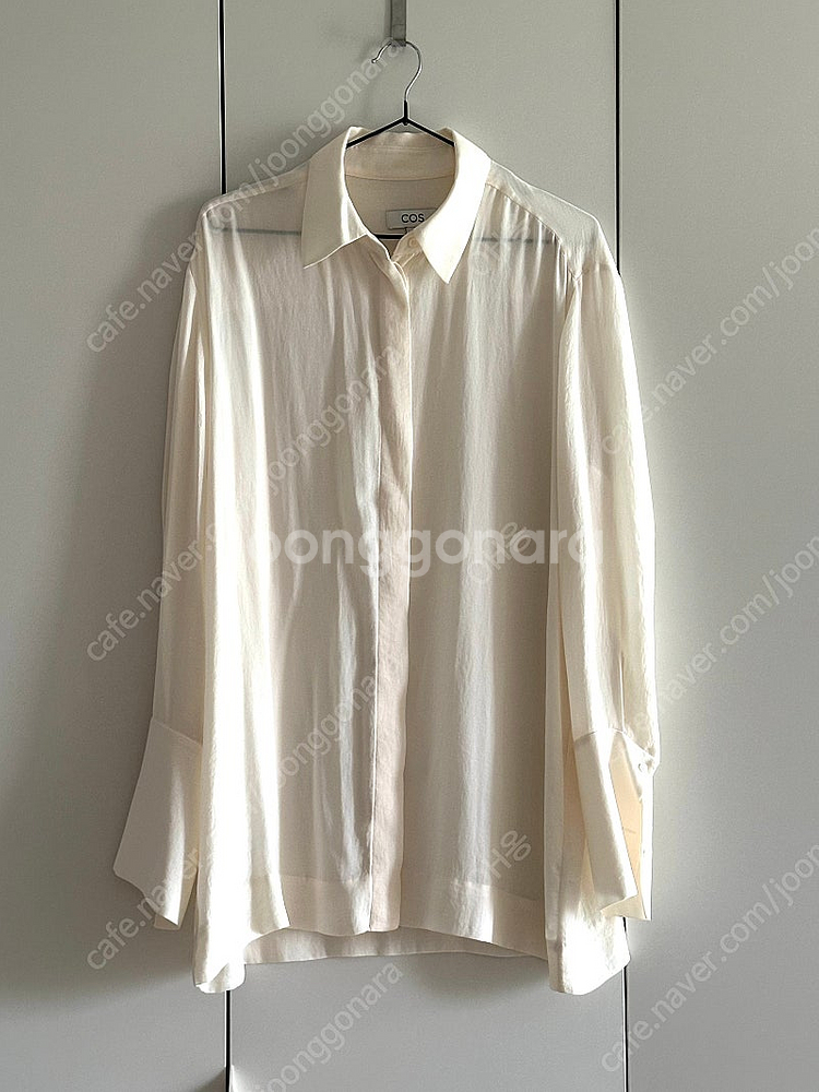 코스 릴랙스드핏 셔츠 크림--2