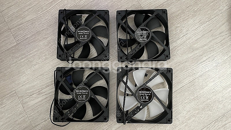 마이크로닉스 케이스팬 120mm 신동 4개--0