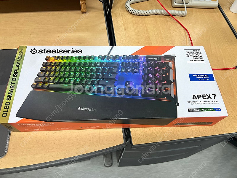 스틸시리즈 APEX7 청축 미개봉 새제품 판매합니다--0