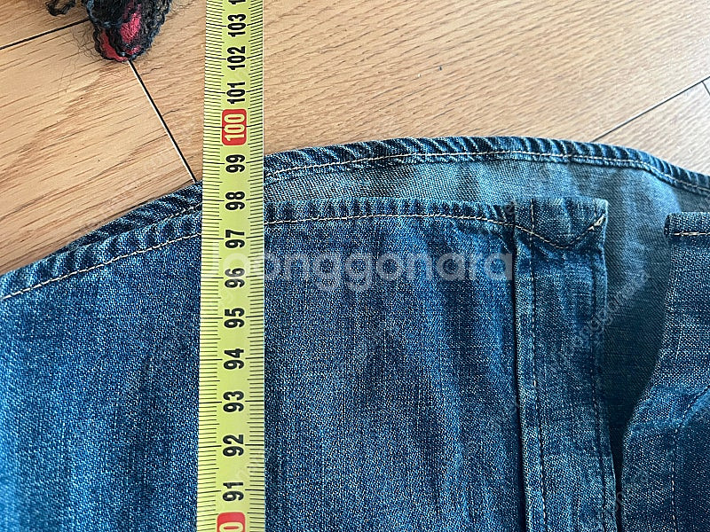 폴로 우먼 데님 원피스 xs 텍땐 새제품--3