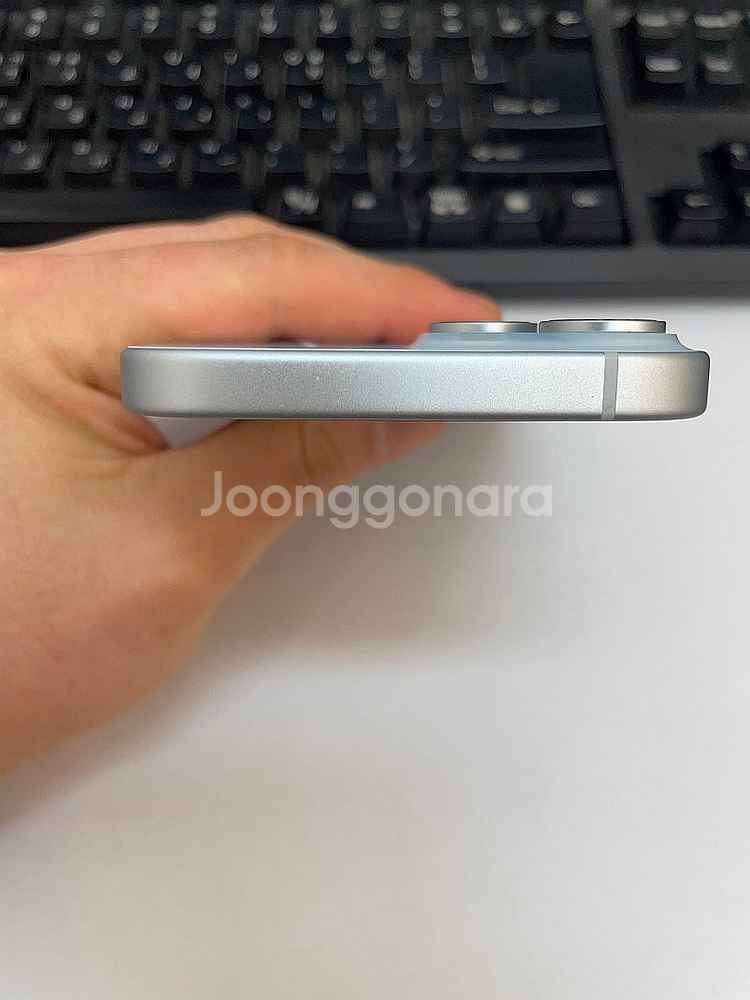 아이폰15 블루 256GB 배터리94% 상태좋은 중고7...--3