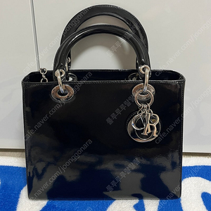정품 디올 레이디백 페이던트 블랙