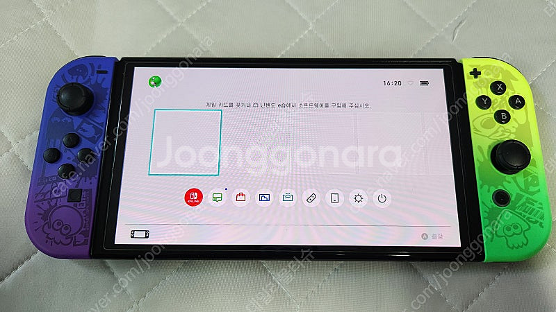 스위치 OLED 스플래툰 3 에디션+프로콘+파우치 중고...--2