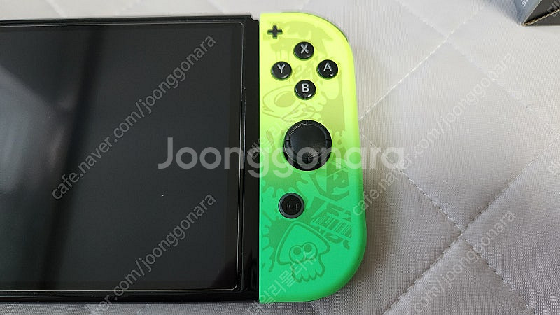 스위치 OLED 스플래툰 3 에디션+프로콘+파우치 중고...--5