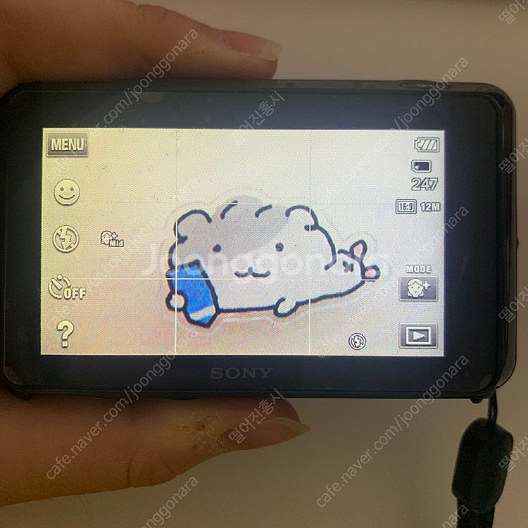 소니 사이버샷 T110 블랙 빈티지 디카 카메라--2