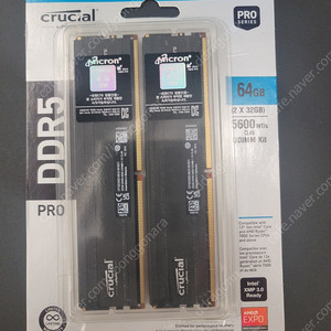 마이크론 Crucial DDR5-5600 CL46 PRO 64GB(32Gx2) 패키지 정품(대원씨티에스)